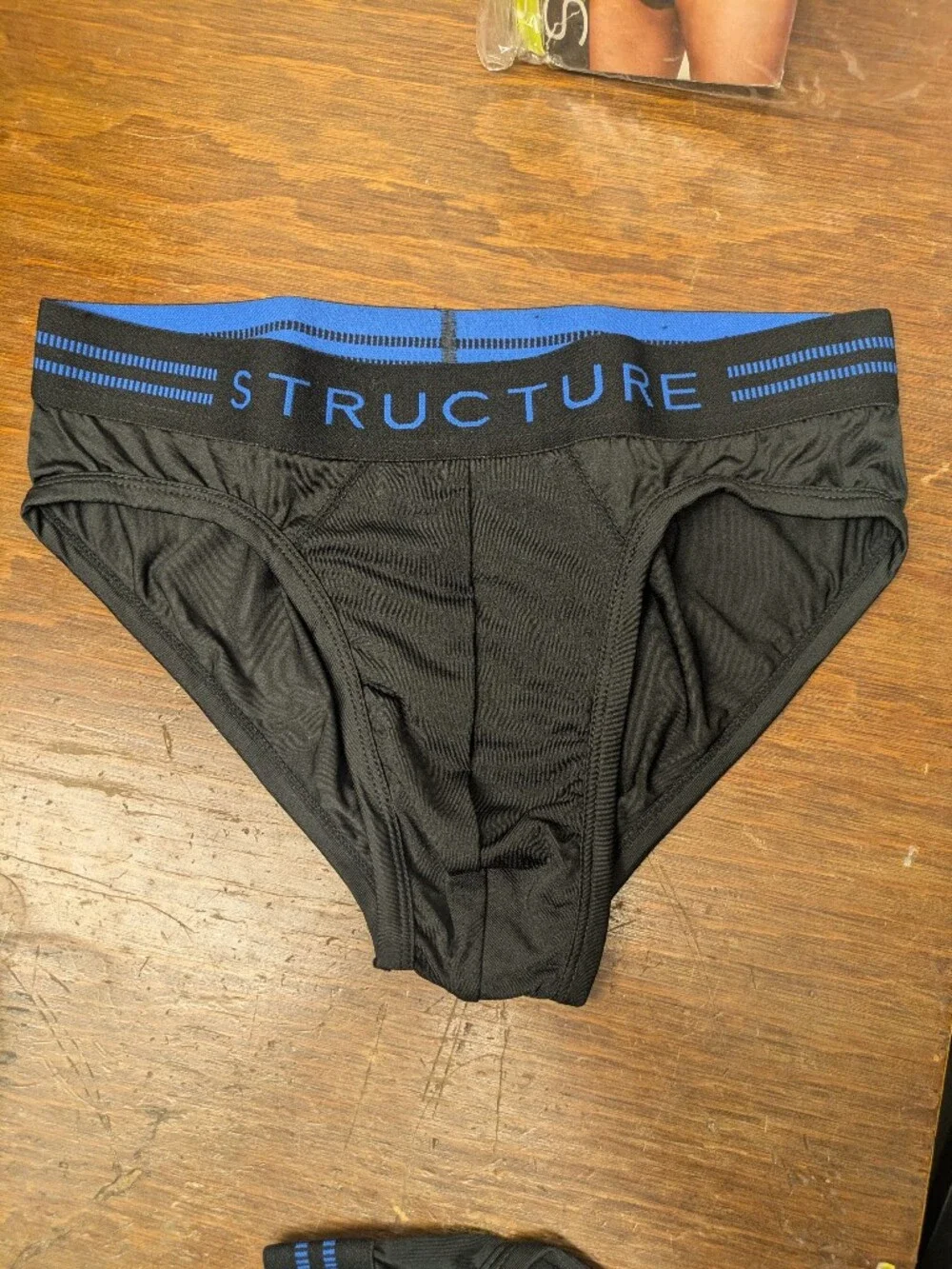 Sm Structure Performance Sport Men's Briefs in Black 2pk Mesh, Wicking, Stretch